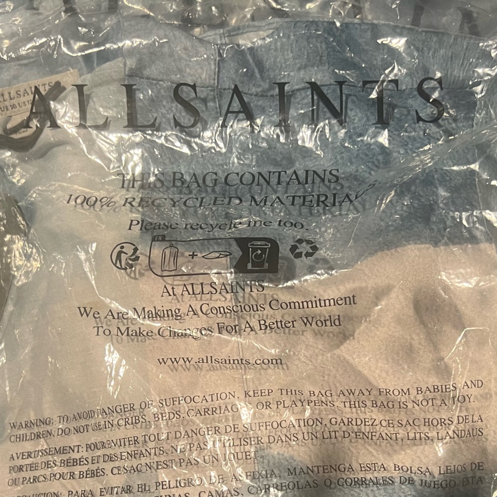 All Saints Carine Mariana Blue&White Kimono - NWT in Orig. Packaging UK 16/US 12 - Picture 9 of 10